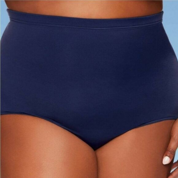 Plus Size High Waisted Slimming Swim Bottoms Women's Plus Size